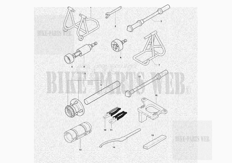 FRAME MAINTENANCE TOOLS 1 for MV Agusta DRAGSTER ROSSO - RR - RR SCS - RC SCS 2021