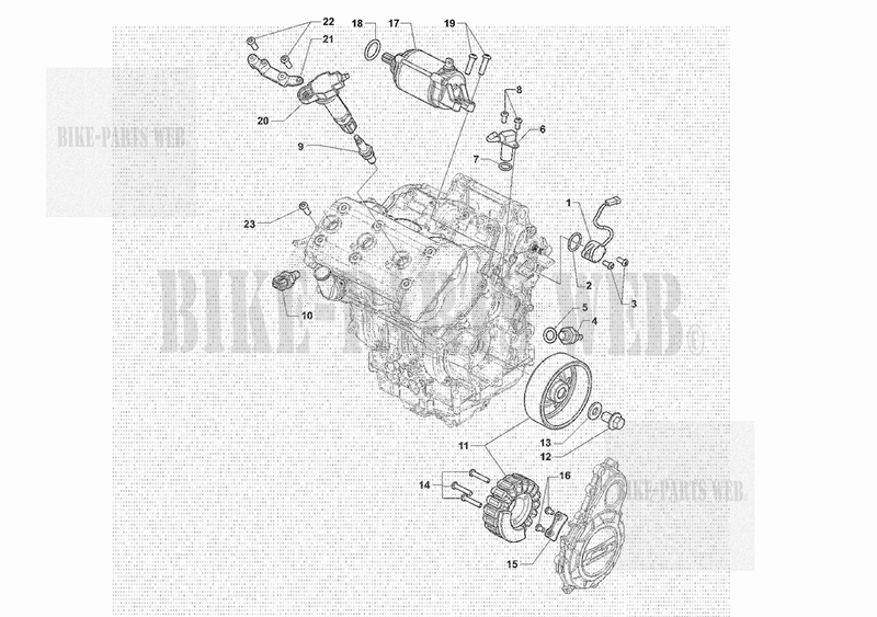 ENGINE ELECTRIC SYSTEM for MV Agusta RVS 1 2018