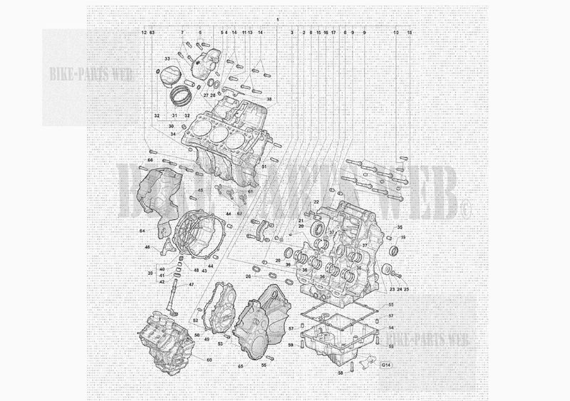 CRANKCASE AND PISTONS ASSEMBLY for MV Agusta SUPERVELOCE 800 2023