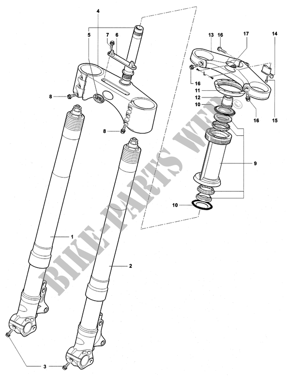 FRONT FORK  for MV Agusta F4 750S 1999