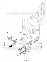 LEFT FOOTREST  F4 mvagusta-motorcycle 2005 F4 AGO 12