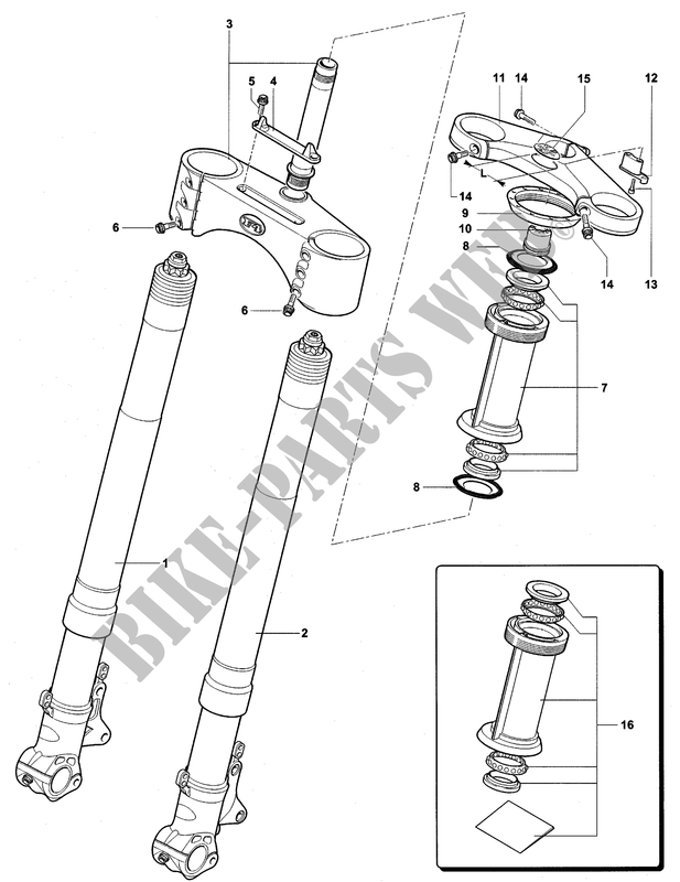 FRONT FORK  for MV Agusta F4 1000S 2004