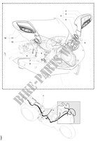 WIRING HARNESS   MIRRORS for MV Agusta F4 1000 S 2010