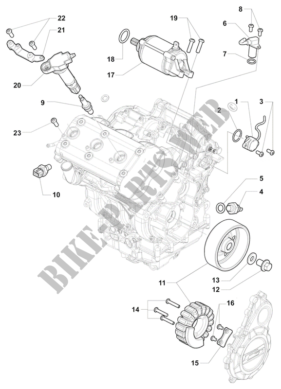 ENGINE ELECTRIC SYSTEM for MV Agusta STRADALE 800 2016